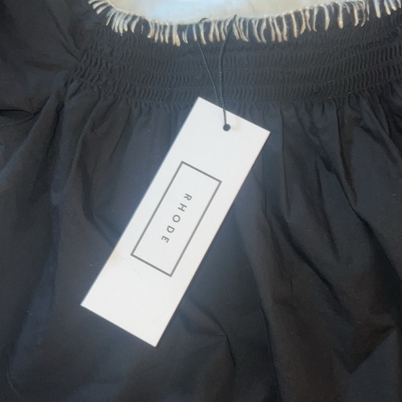 RHODE Evie Square-Neck Eyelet Mini Dress NWT - Picture 4 of 7